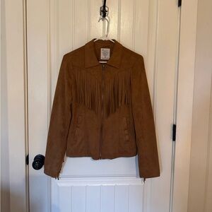 Brown Fringe Jacket